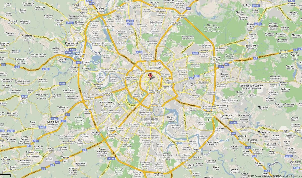Moskva بزرگراه نقشه