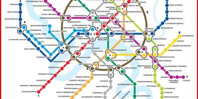 مسکو نقشه مترو