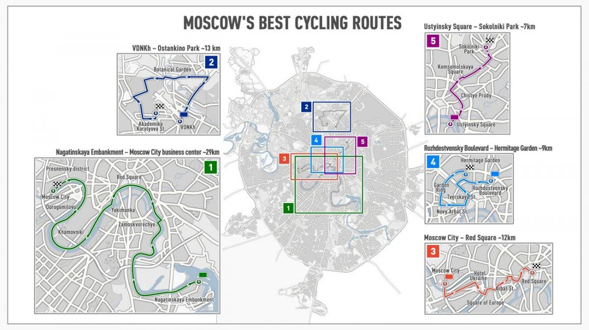 Moskva دوچرخه نقشه