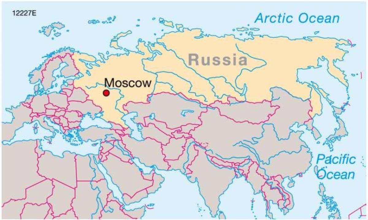 مسکو در نقشه روسیه