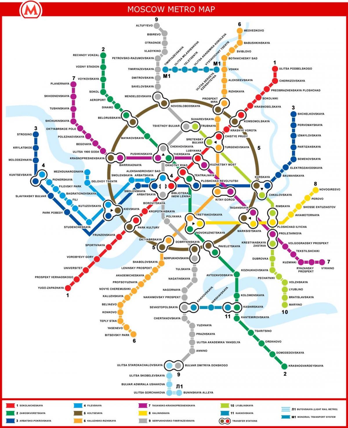 مسکو نقشه مترو