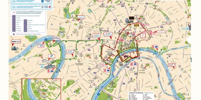 Moskva, اتوبوس, نقشه