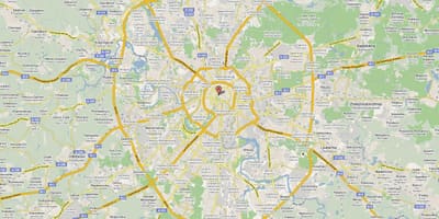 Moskva بزرگراه نقشه