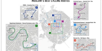 Moskva دوچرخه نقشه
