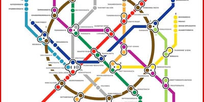 نقشه مترو Moskau