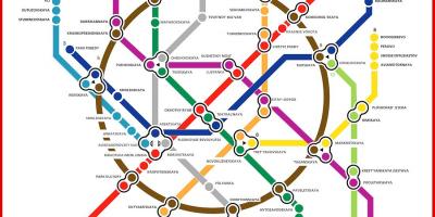 نقشه مترو Moskau