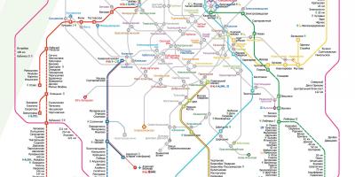 نقشه Moskva قطار