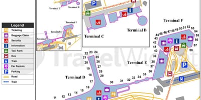 مسکو Sheremetyevo نقشه