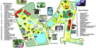 نقشه از باغ وحش مسکو