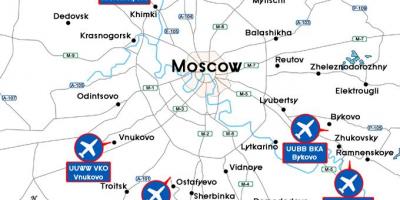 نقشه از فرودگاه مسکو