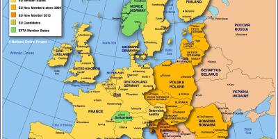 مسکو در نقشه اروپا