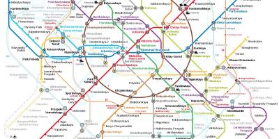 ایستگاه مترو مسکو نقشه