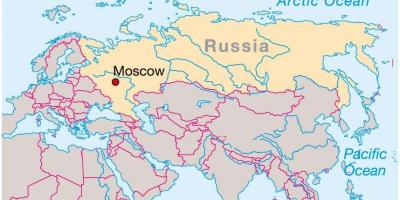 مسکو در نقشه روسیه