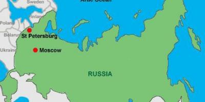 مسکو و سنت پترزبورگ نقشه